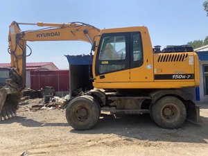 Excavadora de ruedas original de Corea del Sur Hyundai de 15 toneladas 150W-7, excavadora hidráulica de ruedas de segunda mano - Product Image 5