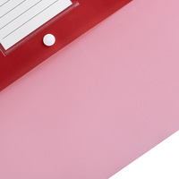Porta Tarjetas de Visita Mate de PP con Cierre de Presión, Carpeta de Documentos A4, Bolsa de Archivo Impermeable Colorida con Cierre a Presión
