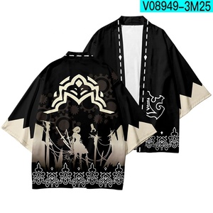 Style Anime japonais <span class=keywords><strong>traditionnel</strong></span> NieR Automata Kimono Haori <span class=keywords><strong>Yukata</strong></span> Cool Streetwear chemise pour femmes hommes été mode décontractée - Product Image 6