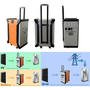 Banque de batteries <span class=keywords><strong>d</strong></span>'énergie solaire portable Batterie Lifepo4 5KWH avec onduleur Centrale électrique à batterie 5KW 10KW avec panneaux solaires - Product Image 4