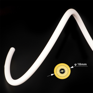 หลอดไฟนีออนเปล่งแสงได้360<span class=keywords><strong>องศา</strong></span>เส้นผ่านศูนย์กลาง18มม. IP65 LED นีออน360ไฟเฟล็กซ์ - Product Image 6