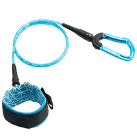 Cordon de sécurité pour la plongée Boulk, laisse de plongée en apnée, câble, bracelet, mousqueton, équipement de plongée régulière, durable, pour la plongée sous-marine