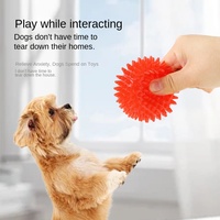 Mainan kunyah lateks hewan peliharaan tahan lama untuk anjing dengan suara Squeaker Mainan Gigit Molar menyenangkan