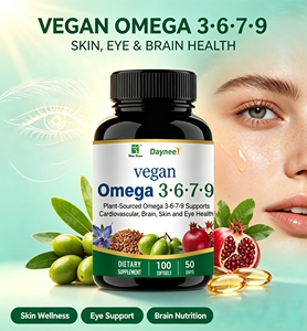 Capsules végétaliennes d'Oméga 3-6-7-9 à marque privée OEM/ODM – Supplément alimentaire essentiel à base de plantes pour la santé cardiaque et cutanée - Product Image 2