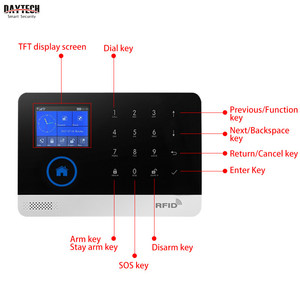 Daytech-Sistema de seguridad para el hogar, alarma GSM, <span class=keywords><strong>WiFi</strong></span>, control por aplicación Tuya, para el hogar/fábrica/almacén - Product Image 4