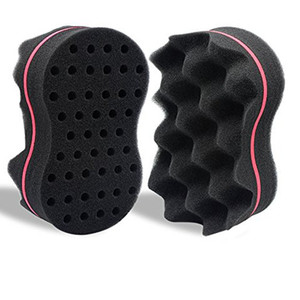 Éponge à cheveux pour hommes à prix abordable 8 vagues en forme de mousse de barbier éponge à cheveux à torsion magique - Product Image 4