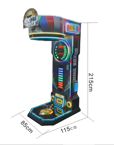 Machine de jeu d'arcade de boxe à monnayeur, en fer et plastique, lumières LED colorées, certifiée CE, garantie 1 an, 1 joueur, pour adultes, jeu en intérieur - Product Image 6