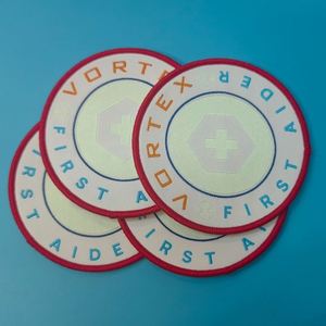 Minimum Order Designer <b>Sew</b> <b>on</b> Full Embroidered <b>Patches</b> with Beads Custom Logo Iron-<b>On</b> Woven <b>Patches</b> for Nurse Apparel - Product Image 2