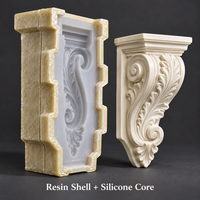 Coque en résine Tietuo + noyau en silicone, moule décoratif en PU C294-G2, texture fine, depuis 2015, logo personnalisé