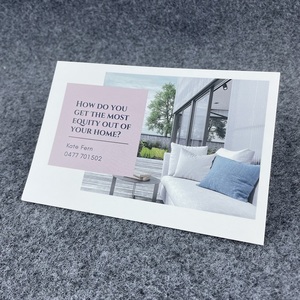 Carte postale de luxe personnalisée recto-verso en couleur pour l'<span class=keywords><strong>immobilier</strong></span>, vente et location de maisons (vente en gros) - Product Image 4