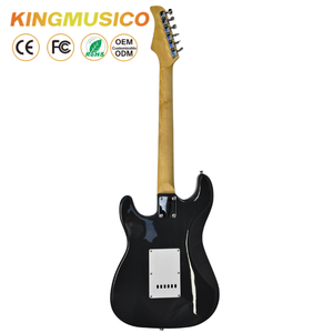 Chitarra Elettrica Nera con Tastiera in Techwood, 6 Corde, Configurazione Pickup SSS per Amanti della Musica - Product Image 2