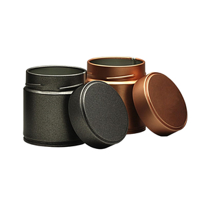 Lata de <span class=keywords><strong>Metal</strong></span> de 60*68 mm, 50 ml, Hermética, Acabado Mate, Caja de Té Personalizada para Matcha, Café, Chocolate, Galletas, Té Verde, Té Negro, Leche - Product Image 1