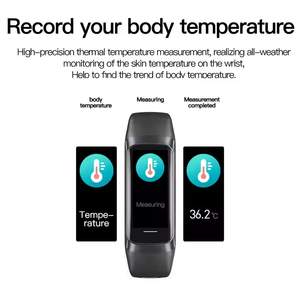 Top C60 AMOLED Pantalla a color <span class=keywords><strong>Smartband</strong></span> Ip67 Impermeable Ritmo cardíaco Monitoreo DE SALUD Deportes Smart Fitness Band Android Pulsera - Product Image 4