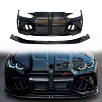 Bumper Depan Serat Karbon Kering Gaya AD Gen2 untuk BMW G80 M3 G82 M4  Upgrade Tampilan Agresif  Tuning Eksterior Mobil  Body Kit