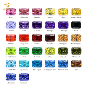 Série Lavande Violette : Pierres de Zircon Cubique Scintillantes Taille Radiant 6x8/7x9/8x10mm – Pierres CZ en Vrac, Gemmes Synthétiques - Product Image 4