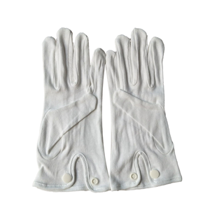 ถุงมือผ้าฝ้ายถักพร้อมกระดุมพลาสติกสำหรับงานเย็บแบบนุ่มใส่สบาย - Product Image 1