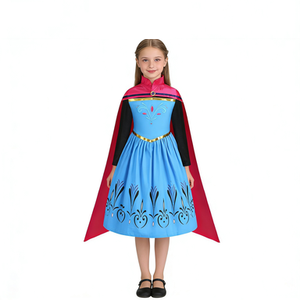 Costume da Principessa per Bambine, Abito in Poliestere per Feste di Compleanno, Halloween e Carnevale - Product Image 1