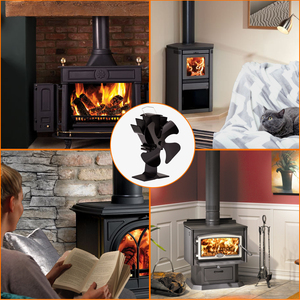 <span class=keywords><strong>Ventilateur</strong></span> <span class=keywords><strong>de</strong></span> poêle à 4 pales alimenté <span class=keywords><strong>par</strong></span> <span class=keywords><strong>la</strong></span> <span class=keywords><strong>chaleur</strong></span>, silencieux, sans électricité, pour brûleur à bois, maison, garage - Product Image 6