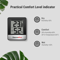 Termómetro Higrómetro Digital para Interiores ThermoPro TP49, Mini Termómetro de Habitación, Monitor de Temperatura