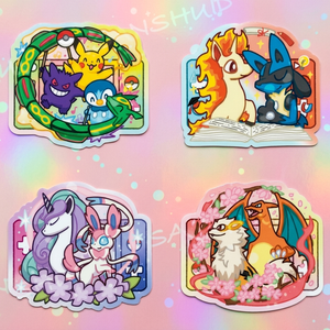 Anime Pokemond Pin Badge Pikachu Acrylic Laser Button Pins Custom Brooch Collectible Ita Bag Decoration Wholesale Gifts - Product Image 2