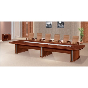 Boat Shape 10 <strong>15</strong> <strong>Person</strong> Middle Heavy <strong>Conference</strong> Meeting <strong>Table</strong> - Product Image 3