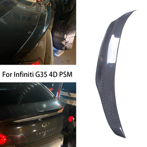 สปอยเลอร์หลังคาร์บอนไฟเบอร์ทรงรังผึ้งแบบ PSM สำหรับรถยนต์ซีรีส์ G25 G35 G37 รุ่น 4 ประตู ปี 2007-2014 (ไม่ใช้ได้กับ STC) - Product Image 2