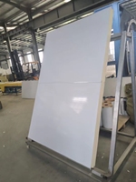 Panneaux sandwich en polyuréthane PU/PIR de 50 mm/75 mm/100 mm/150 mm/200 mm pour l'isolation des murs extérieurs et des toitures, résistants au feu et à l'eau, fournis par l'usine
