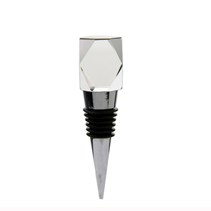Tapón de Botella de Vino de Cristal Personalizado con Bloque en Blanco, Divertido Tapón de Rosca Reutilizable para Botellas de Vidrio, Tapón de Vino para Champaña, Recuerdos para Banquetes - Product Image 5