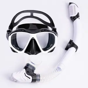 New Professional Scuba Diving Mask Equipment Diving Glasses HD Anti Fog Scuba Mask Underwater Snorkeling Snorkel Flippers