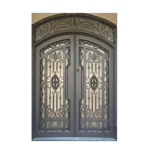 Puerta de entrada de hierro forjado simple de nuevo estilo, rotura térmica - Product Image 4