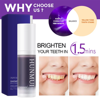 Dentifrice V34 à la menthe et aux herbes, marque privée, correcteur de couleur violet, sérum éliminateur de taches, soin buccal liquide 30g, formule régulière
