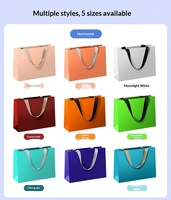 Sac cadeau haut de gamme épaissi, sac fourre-tout pour vêtements, sac de shopping simple et élégant, emballage personnalisable pour boîte à chaussures, impression offset