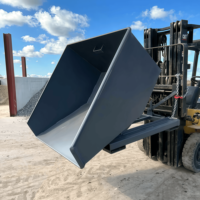 Conteneurs à copeaux de fer robustes à déchargement automatique pour déchets de construction et industriels, vente directe fabricant