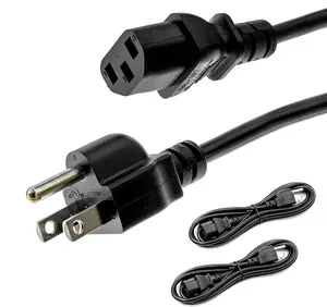 Produsen kabel listrik 3 steker standar Amerika kabel listrik ac vde c13 kabel listrik AS kabel ekstensi timah daya