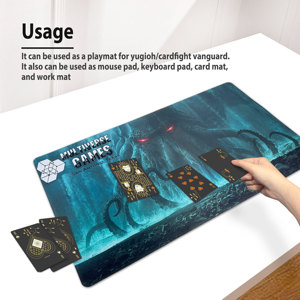 Alfombrilla de Juego XXL Personalizable Premium, Antideslizante, para Teclado y Ratón, Alfombrilla Duradera para Juegos de Cartas Coleccionables, en Stock - Product Image 3