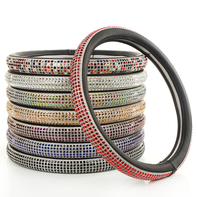 Marcan FXP Leather 4-Spoke Steering Wheel Cover with Crystal Design | Marcan Group Limited