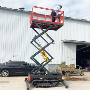 Plataforma de Tijera Autopropulsada sobre Orugas para Terrenos Difíciles de 4-18m, Andamio Elevador Hidráulico Móvil a Diésel, Plataforma de Trabajo Tipo ATV - Product Image 4