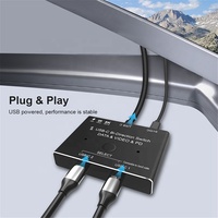 USB-C 1 en 2 sorties Répartiteur de commutateur bidirectionnel de type C Hub 2 en 1 8K @ 30Hz 5K @ 60Hz 4K @ 120Hz Prise en charge des données vidéo PD