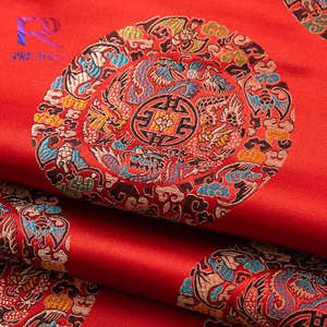 Brocart boiteux métallique avec motifs Art déco pour doublures de veste de déclaration - Product Image 2