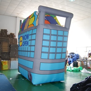 Réplique de chariot de courses gonflable personnalisée KeepFuns |   Giant <span class=keywords><strong>Lidl</strong></span> « MAINTENANT OUVERT » Gonflable pour les promotions commerciales et les grandes inaugurations - Product Image 4