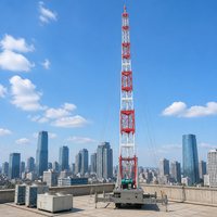 Mât télescopique portable en aluminium de 3m à 20m pour antenne WiFi et surveillance par caméra – Station de tour d'antenne télescopique