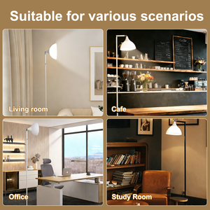 360 Rotatable Modern Metal LED Floor Lamp Remote Control Dimmable Lighting Replaceable <b>Bulb</b> Living Room Bedroom Office - Product Image 3