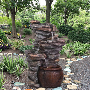 Interior/al aire libre rústico moderno de jarras de <span class=keywords><strong>fuente</strong></span> de agua con luces LED - Product Image 4