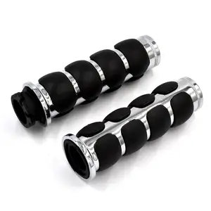 Motorcycle Hand Grips for Harley Davidson Choppers with Dual Cable Throttle Controls