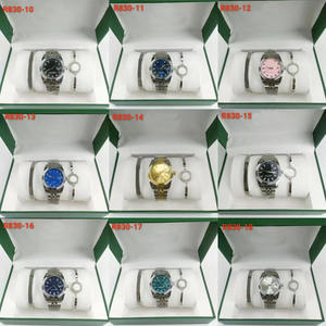 Set de Reloj de Cuarzo de Tres Piezas Geneva Serie Diary de 36 mm con Correa Luminosa de Acero Inoxidable y Ancho de Banda de 24 mm al por Mayor - Product Image 1