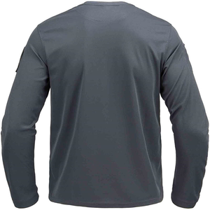 DF25 T-shirt tactique en maille pour hommes, entraînement sportif extérieur, anti-UV, séchage rapide, évacuation de l'humidité, léger, haut de gamme pour le travail en extérieur, vente en gros - Product Image 5