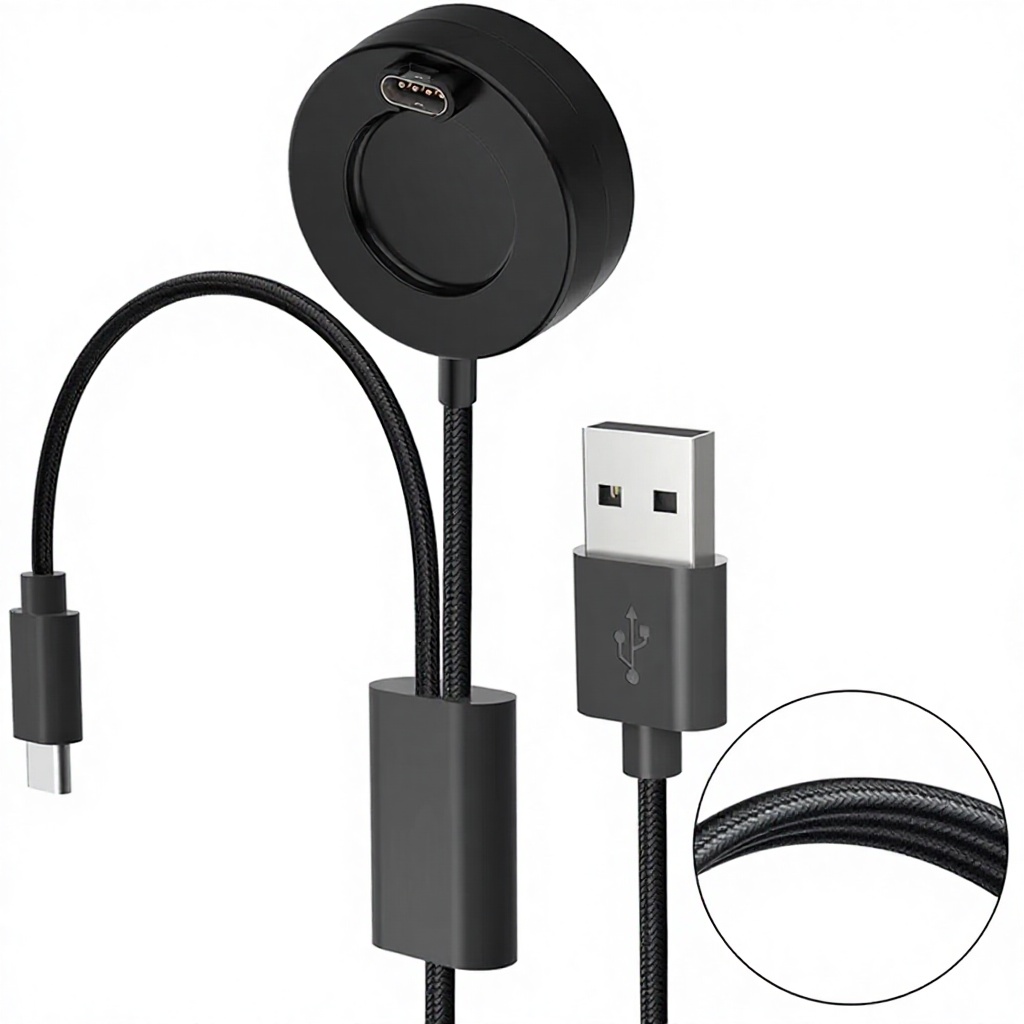 Black-Round stand charger