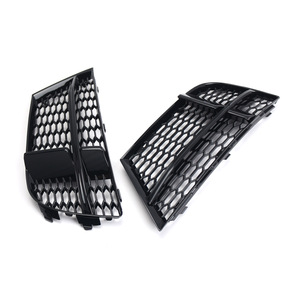 Rejilla de faro antiniebla tipo panal para Audi A3 S3, cubierta de parachoques delantero ABS negra, pieza de mejora retro para modelos 2017 2018 2019 D185D189 - Product Image 4