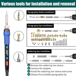 WEP-928D LCD Affichage Numérique professionnel outil d'art plume <span class=keywords><strong>de</strong></span> <span class=keywords><strong>pyrogravure</strong></span> <span class=keywords><strong>Bois</strong></span> Outils - Product Image 6