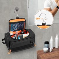 Trousse de Toilette Tactique pour Homme, Suspendable, en Polyester, pour Rasage et Douche, Idéale pour les Voyages